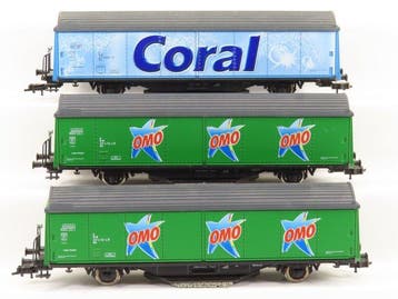 Roco H0 - 47666/47990/47665 - Modeltrein goederenwagon (3) -, Nieuw