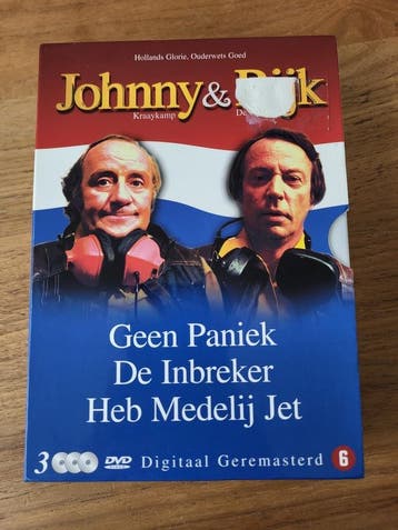 DVD - Johnny & Rijk - Geen Paniek / De Inbreker / Heb Medeli, Cd's en Dvd's, Dvd's | Komedie, Vanaf 6 jaar, Verzenden, Gebruikt