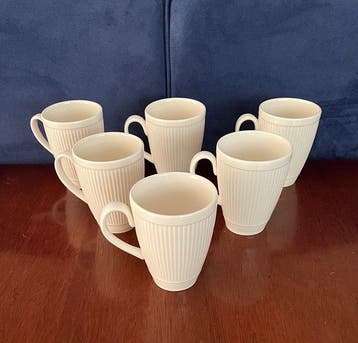 Wedgwood - Tafelservies (6) - Aardewerk - 6 hoge bekers met