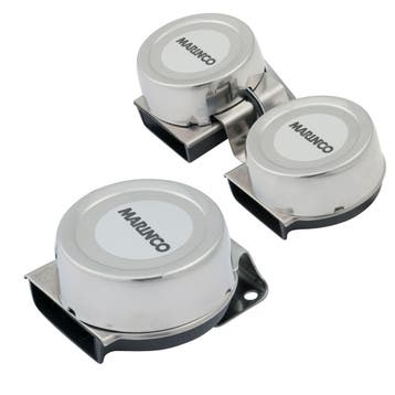 Scheepshoorn Mini Compact 12 Volt-Dubbel 12 volt, Ophalen of Verzenden, Nieuw