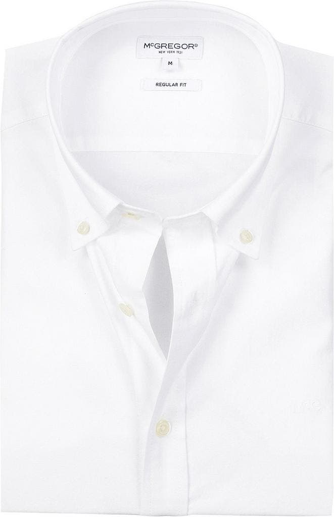 McGregor Overhemd Oxford Wit maat M Heren, Kleding | Heren, Overhemden, Wit, Nieuw, Verzenden