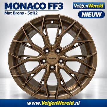 19 inch Monaco FF3 | 5x112 et45 | VW Mercedes Audi, Ophalen of Verzenden, Nieuw, 19 inch, Velg(en)