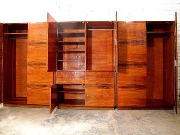 Kledingkasten Set uit 1960, met Perfecte Hang-Leg Indeling