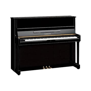 Yamaha SU118 C PE messing piano (zwart hoogglans), Muziek en Instrumenten, Piano's, Nieuw, Zwart, Piano