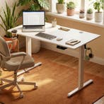 Zit sta bureau Wit 120x60x72-117cm (Kantoor inrichting), Verzenden, Nieuw in verpakking