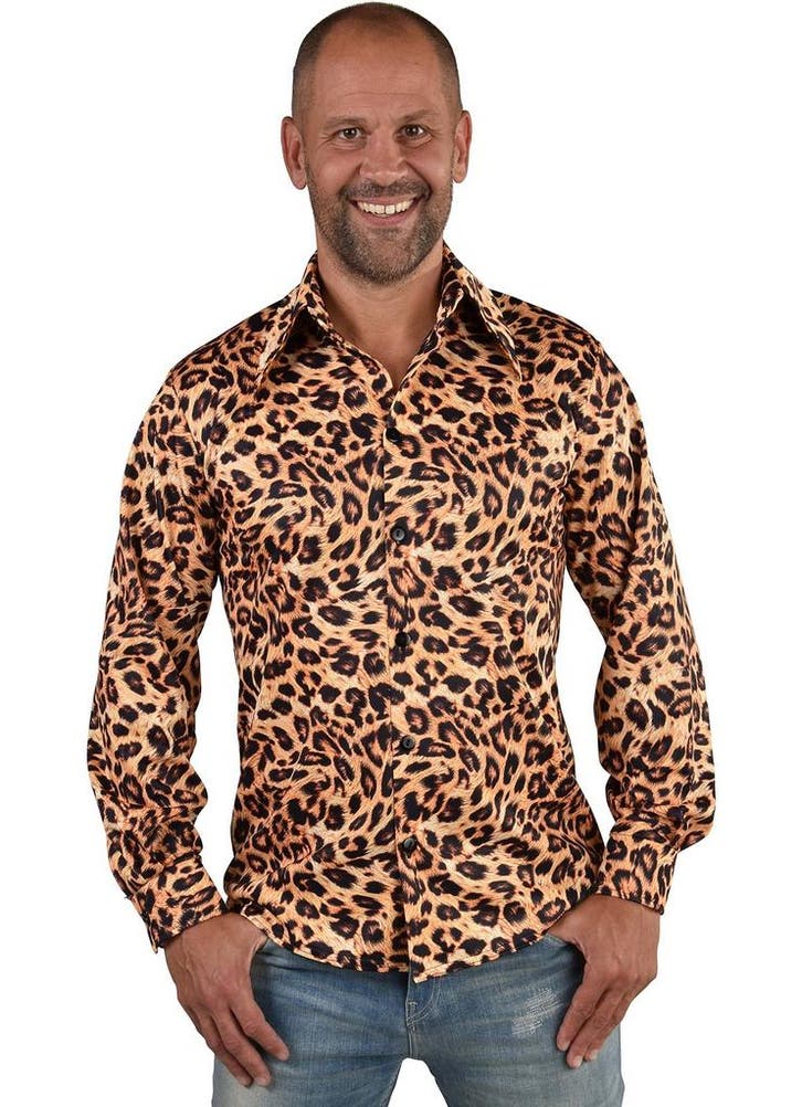 Party Blouse Panter Heren, Kleding | Heren, Carnavalskleding en Feestkleding, Nieuw, Ophalen of Verzenden