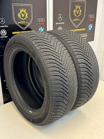 2 stuks 195/55R15 Hankook Kinergy 4S2 All-Seasons banden 5mm, Gebruikt, 15 inch, All Season, Band(en)