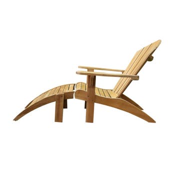 Canadian teakhouten relaxset 2-delig, Ophalen of Verzenden, Nieuw, Teakhout