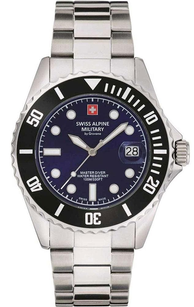 Swiss Alpine Military 7053.1138 Master Diver horloge, Sieraden, Tassen en Uiterlijk, Horloges | Heren, Polshorloge, Nieuw, Overige merken