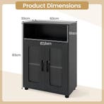 LIVSK Vrijstaande Badkamerkast - Open Vak - Kast met Dubbele, Verzenden, Nieuw