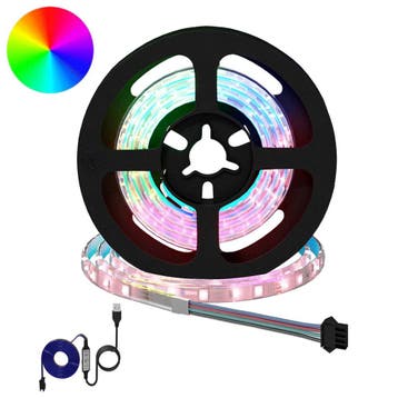vidaXL LED-strip 2 pcs Zwart en transparant 750 mm Koper en, Verzenden, Nieuw
