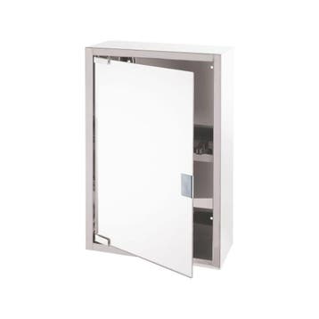 Differnz Spiegelkast Look 51x38x18 cm - zilvergrijs, Huis en Inrichting, Badkamer | Badkamermeubels, Verzenden, Nieuw