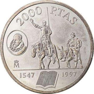 Spanje. 2000 Pesetas Real Casa de la Moneda de Madrid. 1997.