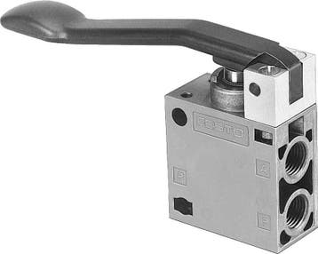 Festo 3/2 NO Monostabiele Vingerhendelklep G1/4 600l/min -, Verzenden, Nieuw