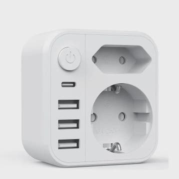 Universele Stekkerdoos met 3 USB, 1 Type-C en 2 AC-poorten -, Verzenden, Nieuw