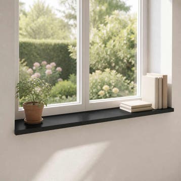 vidaXL Raamkozijnen 2 st Zwart 80x 40 x 2 cm Massief, Verzenden, Nieuw