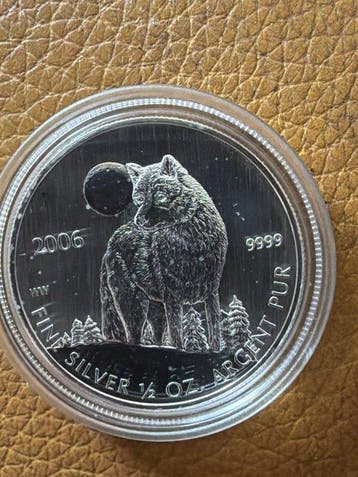 Canada. 1 Dollar 2005 Wolf - 1/2 Oz (Zonder minimumprijs)