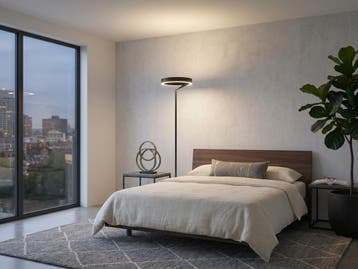 Veiling - Vloerlamp Zwart 35cm 22W LED CCT 3 Kleur Dimbaar, Nieuw
