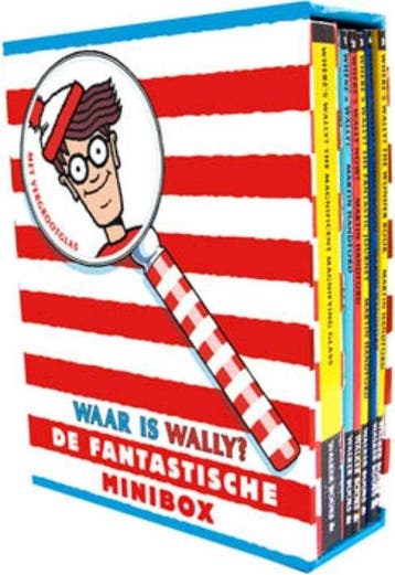 Boek Waar Is Wally?-Miniboxset Met Vergrootglas 978908941626, Verzenden, Zo goed als nieuw