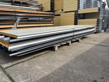 Sandwichpanelen 40/70 mm – diverse lengtes – ca. 15 m², Doe-het-zelf en Verbouw, Isolatie en Afdichting, 4 tot 8 cm, 10 tot 15 m²