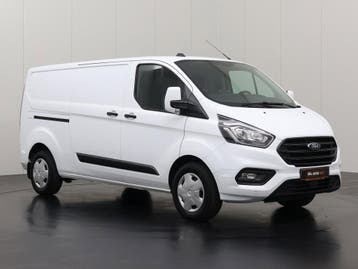 Ford Transit Custom 2.0TDCi 130PK Lang (2023) | Achterdeuren, Stof, Gebruikt, Euro 6, Wit