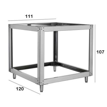 HCB onderstel voor pizzaoven - 111 x 120 x 107 cm - RVS, Verzenden, Nieuw in verpakking, Overige typen