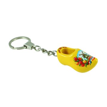 Sleutelhanger met 1 klompje van 4 cm Geel, Ophalen of Verzenden, Nieuw