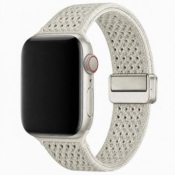 Apple Watch bandje Knit - nylon - sterrenlicht, Verzenden, Nieuw