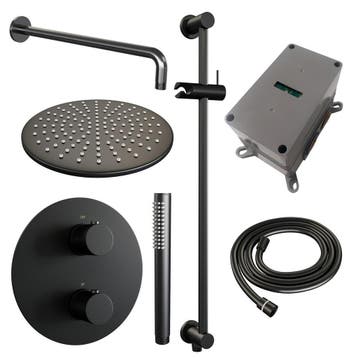 Brauer Black Carving Thermostatische Regendoucheset Inbouw -, Ophalen of Verzenden, Nieuw