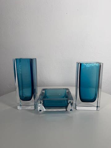 Kosta Boda - Goran Warff - Vaas (3) - Glas - Unieke Set