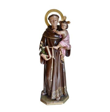 Arte Cristiano, Olot - Figuur - San Antonio De Padua - 92,5, Antiek en Kunst