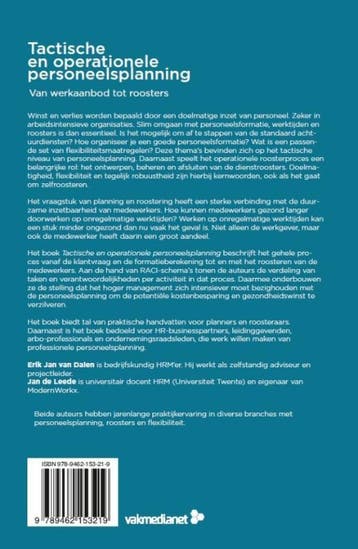 Tactische en operationele personeelsplanning 9789462153219, Verzenden, Gelezen, Jan de Leede