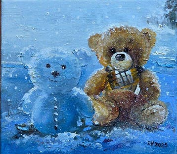 Alexander Nakonechnyi (XX-XXI) - Winter day, Antiek en Kunst