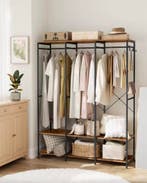 Open Kledingkast met Kledingrek - Vintage Design - Hout, Huis en Inrichting, Kasten | Kledingkasten, Overige houtsoorten, 100 tot 150 cm