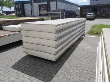 5x EPS sandwich panelen 28,5 m², Old Stock, Nieuw