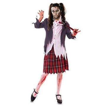 Zombie schoolmeisje kostuum, Hobby en Vrije tijd, Feestartikelen, Verzenden, Nieuw, Feestartikel