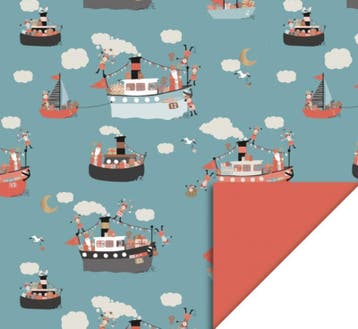 3m Cadeaupapier Sint Stoomboot (Cadeaupapier 3M), Diversen, Cadeaupapier, Ophalen of Verzenden, Nieuw
