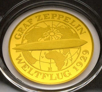 Duitsland. Medal 2024 Graf Zeppelin Weltflug 1929 - 1/200oz