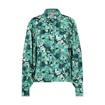Freebird • groene blouse Kendall • L, Kleding | Dames, Verzenden, Maat 42/44 (L), Nieuw, Freebird