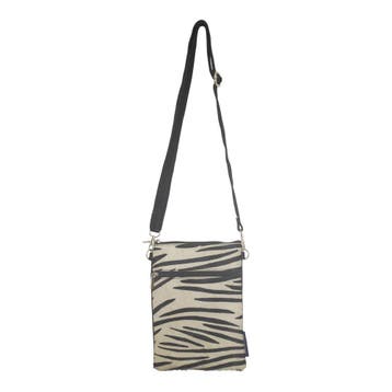 crossbody tas verticaal zebra 23x17cm*, Verzenden, Nieuw