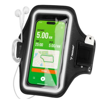 Trizand Zwarte hardloop armband 47,5 x 19 cm met telefoon..., Ophalen of Verzenden, Nieuw