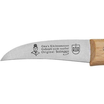 RÖR Solingen Schilmesje Krom Hout – Carbonstaal – Omas, Ophalen of Verzenden, Nieuw, Hout