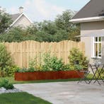vidaXL Plantenbak roestig 360x40x40 cm weervast staal, Tuin en Terras, Verzenden, Nieuw, Metaal