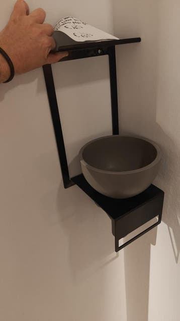 Design fonteintje incl wandkraan en frame - 0014 0056, Doe-het-zelf en Verbouw, Sanitair, Ophalen, Nieuw, Wastafel