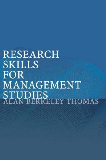 9780415268998 Research Skills for Management Studies, Verzenden, Zo goed als nieuw, Alan Berkeley Thomas
