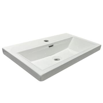 Sani Royal Ceramico Wastafel Compact Keramiek Wit, Nieuw