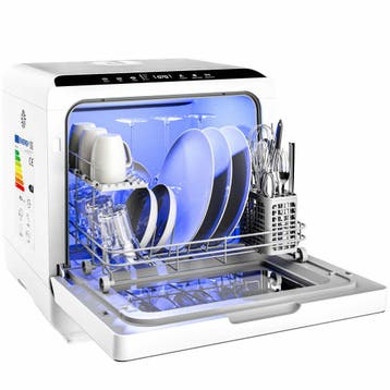 Minivaatwasser met 6 programmas - afm. 46x45x44cm, Verzenden, Nieuw