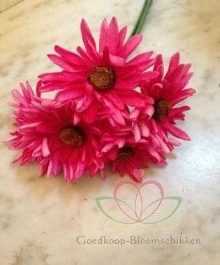 Aster Gerbera Fuchsia Foambloem Doos 30 stuks, Ophalen of Verzenden, Nieuw