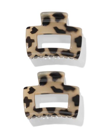 HEMA Haarklemmen 5 cm - 2 stuks tortoise, Verzenden, Nieuw