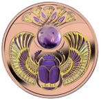 Niue. 1 Dollar 2021 17.5g $1 NZD Niue Silver Amethyst